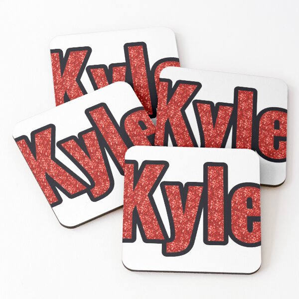 Item preview, Kyle Boy Name Red Rhinestone Texture designed and sold by TheIconSmith.