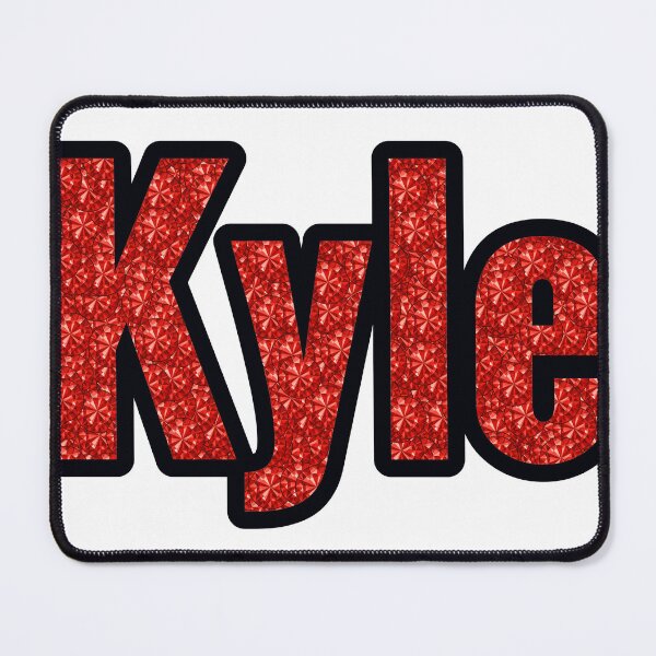 Item preview, Kyle Boy Name Red Rhinestone Texture designed and sold by TheIconSmith.