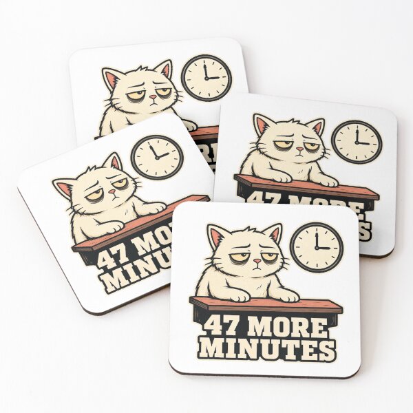 Item preview, Funny Teacher Cat Classroom Clock Sarcastic Student Gift designed and sold by Gentlestate.