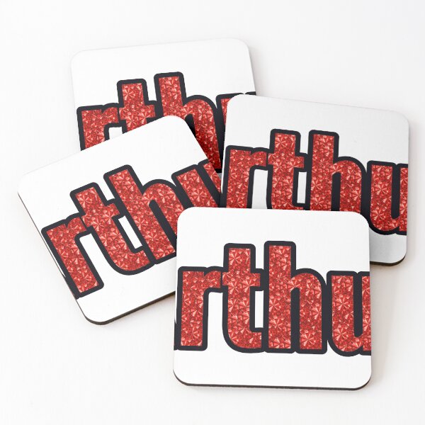 Item preview, Arthur Boy Name Red Rhinestone Texture designed and sold by TheIconSmith.