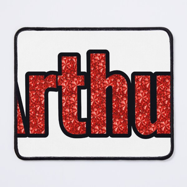 Item preview, Arthur Boy Name Red Rhinestone Texture designed and sold by TheIconSmith.