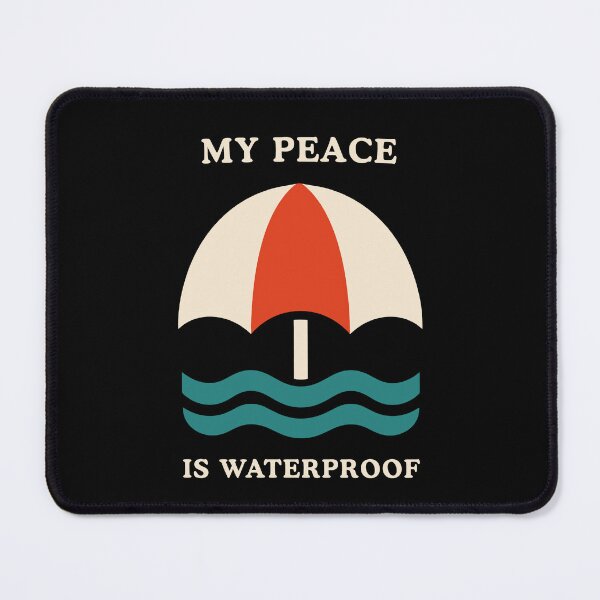 Item preview, My Peace Is Waterproof Beach Umbrella designed and sold by Lyfeinsights.