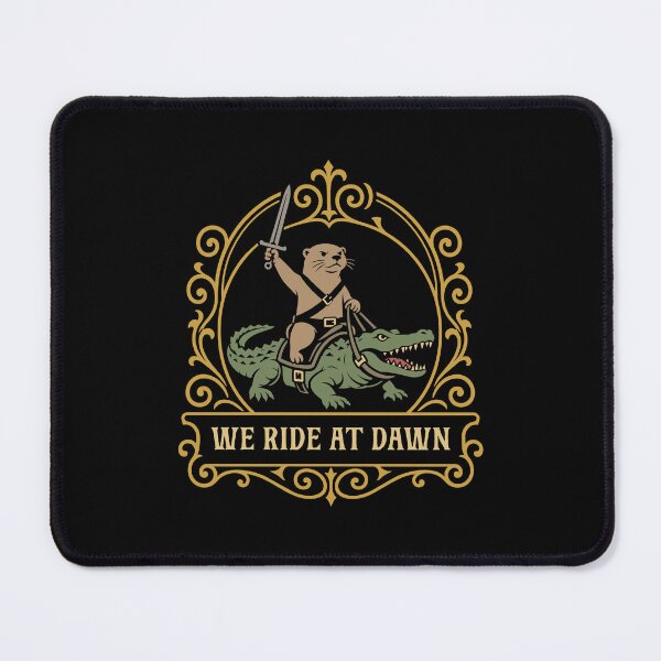 Item preview, Otter Crocodile We Ride at Dawn Funny Animals designed and sold by pixeptional.