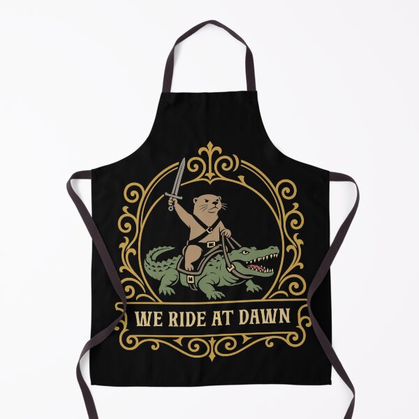 Item preview, Otter Crocodile We Ride at Dawn Funny Animals designed and sold by pixeptional.