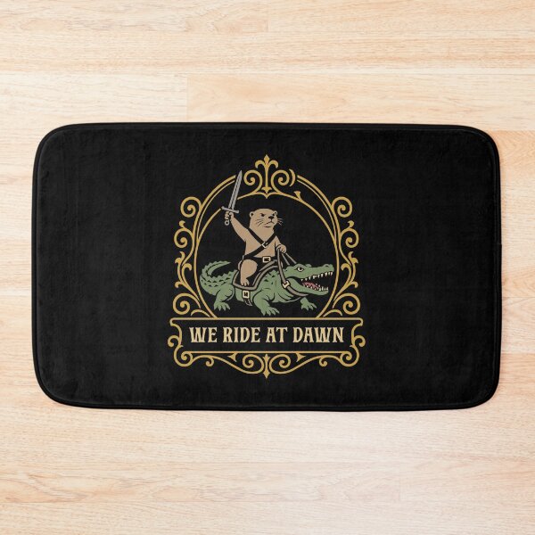 Item preview, Otter Crocodile We Ride at Dawn Funny Animals designed and sold by pixeptional.