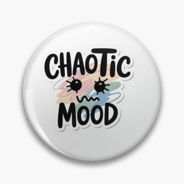Item preview, Chaotic Mood Funny Sticker | Mentally Offline Aesthetic Design designed and sold by Jyotisima8929.