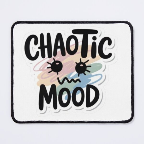 Item preview, Chaotic Mood Funny Sticker | Mentally Offline Aesthetic Design designed and sold by Jyotisima8929.
