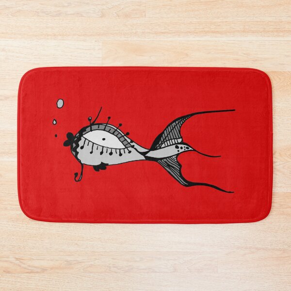 Item preview, The Odd Fish — Ornate Ink Illustration Grayscale designed and sold by zzaim.