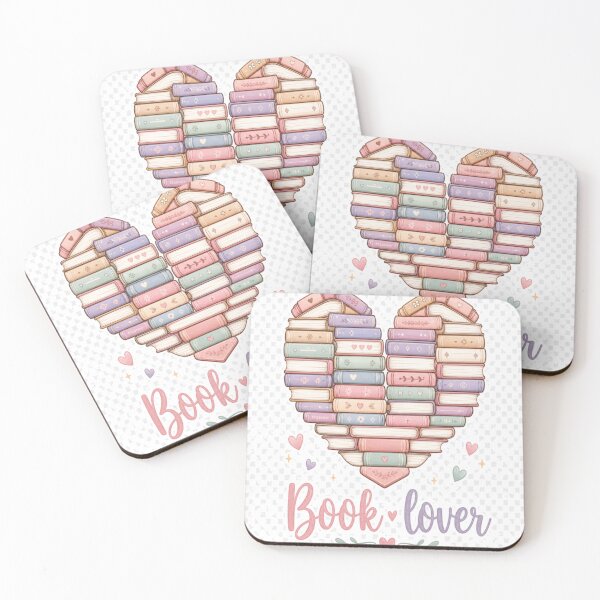 Item preview, Cute book stack heart design designed and sold by BookedAndDesign.