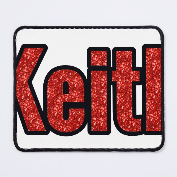 Item preview, Keith Boy Name Red Rhinestone Texture designed and sold by TheIconSmith.