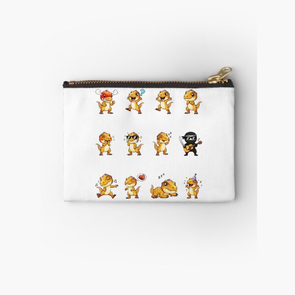 Item preview, Cute Tyrannosaurus Rex Dinosaur Sticker Pack Emojis designed and sold by RamyGallery.