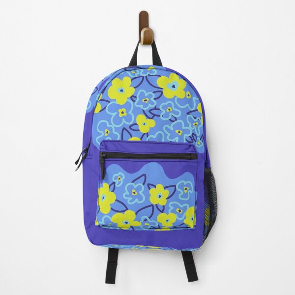 Item preview, Blue and yellow flowers designed and sold by acreació.