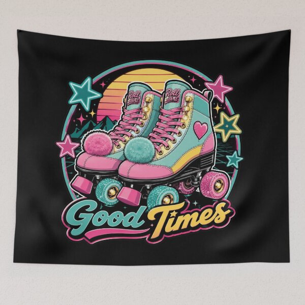 Item preview, Retro Roller Skates Vaporwave Aesthetic | Neon Pastel Skating Graphic designed and sold by Timeless Junction.