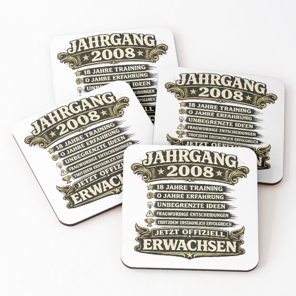 Item preview, Vintage 2008 Officially Adult 18th Birthday German Quote designed and sold by KI-Kunstwerk.