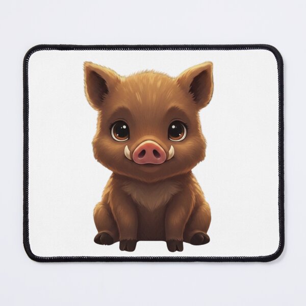 Item preview, cute baby wild boar designed and sold by CozyAnimalArt.