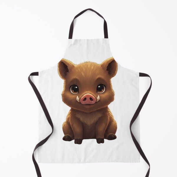 Item preview, cute baby wild boar designed and sold by CozyAnimalArt.