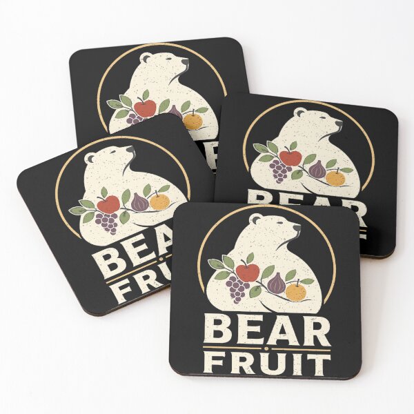 Item preview, Vintage Style Bear Fruit Polar Bear Graphic Illustration Healthy Diet Vegan Gift designed and sold by Daisy Grimes.