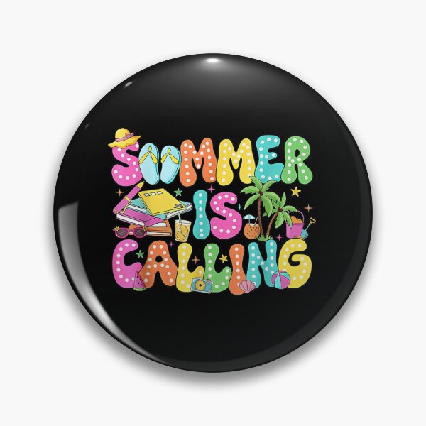 Item preview, Retro Summer Is Calling Colorful Groovy Beach Vacation Sunshine Vibes Holiday Gift designed and sold by Daisy Grimes.