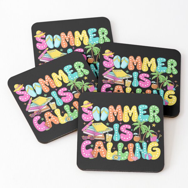 Item preview, Retro Summer Is Calling Colorful Groovy Beach Vacation Sunshine Vibes Holiday Gift designed and sold by Daisy Grimes.