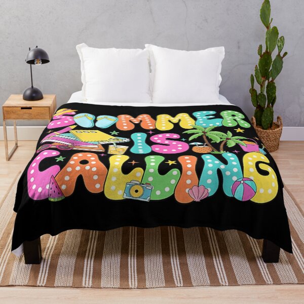 Item preview, Retro Summer Is Calling Colorful Groovy Beach Vacation Sunshine Vibes Holiday Gift designed and sold by Daisy Grimes.