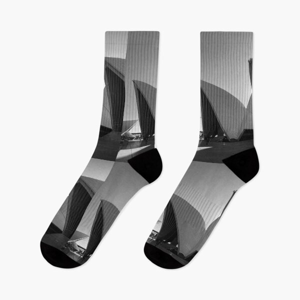Item preview, Sydney Opera House in Black and White MonoChrome designed and sold by WanderingLife.