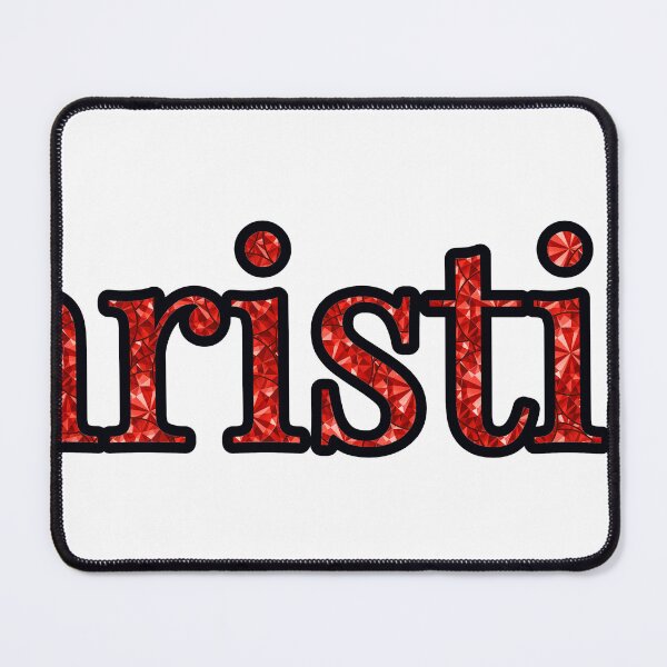 Item preview, Christian Boy Name Red Rhinestone Texture designed and sold by TheIconSmith.
