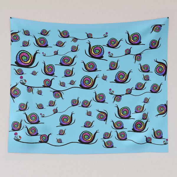 Item preview, colorful snails designed and sold by acreació.