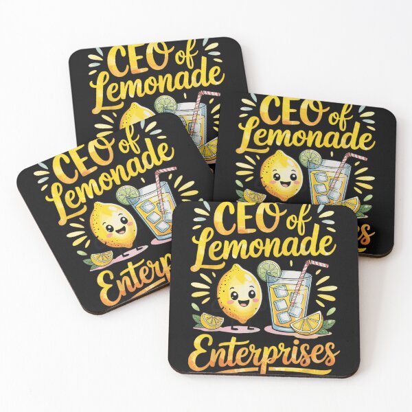 Item preview, Cute CEO Of Lemonade Enterprises Kawaii Lemon Character Summer Drink Kids Business designed and sold by Chaya Reid.