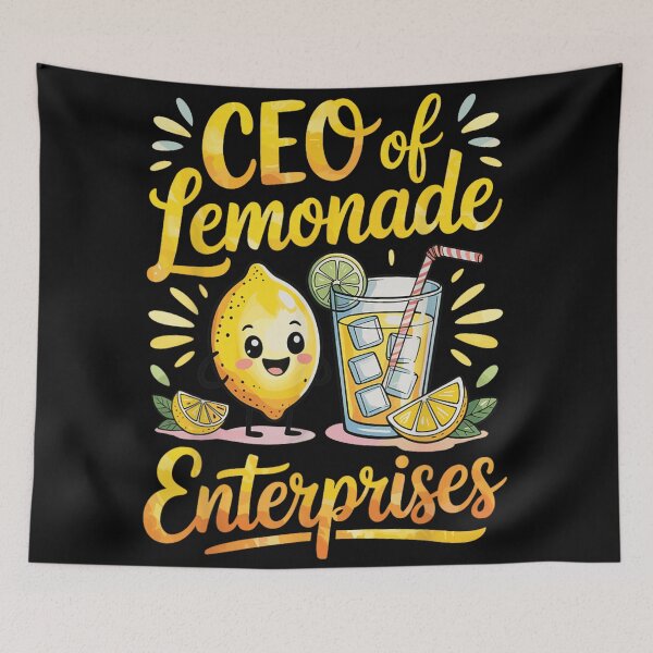 Item preview, Cute CEO Of Lemonade Enterprises Kawaii Lemon Character Summer Drink Kids Business designed and sold by Chaya Reid.