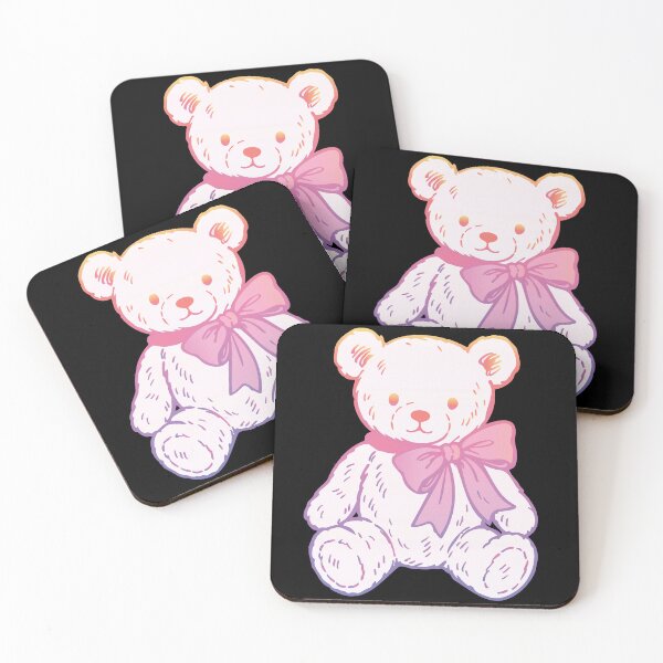 Item preview, Pastel Gradient Kawaii Teddy Bear with Bow designed and sold by BrownHorse90s.
