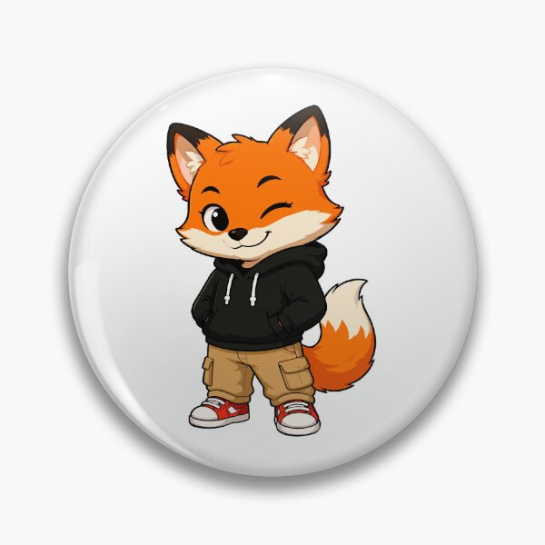 Item preview, Cute Fox in Hoodie Cartoon Character designed and sold by Krincydigitalart.