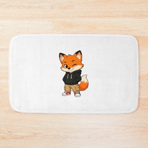 Item preview, Cute Fox in Hoodie Cartoon Character designed and sold by Krincydigitalart.
