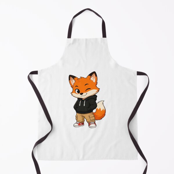 Item preview, Cute Fox in Hoodie Cartoon Character designed and sold by Krincydigitalart.
