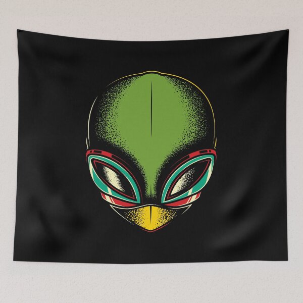 Item preview, Retro Alien Head Extraterrestrial Sci-Fi Fan Art designed and sold by Gravelpeak Co..