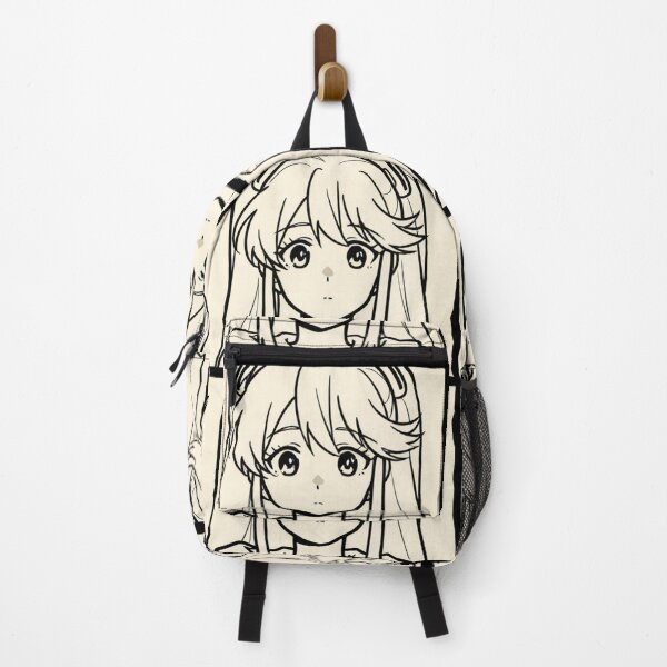 Item preview, Anime - Girl Two Poses Beige Background designed and sold by AnimeShin.