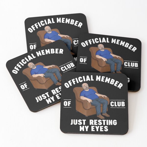 Item preview, Funny Official Member Of Just Resting My Eyes Club Lazy Sleeping Dad Gift designed and sold by Chaya Reid.