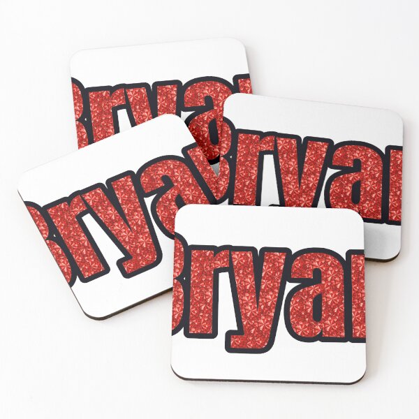 Item preview, Bryan Boy Name Red Rhinestone Texture designed and sold by TheIconSmith.