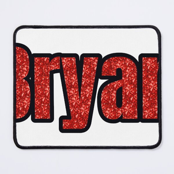 Item preview, Bryan Boy Name Red Rhinestone Texture designed and sold by TheIconSmith.