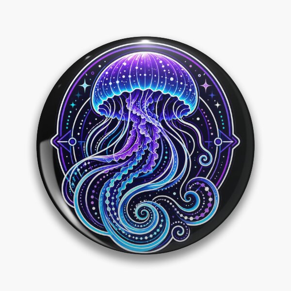Item preview, Bioluminescent Cosmic Jellyfish | Neon Ocean Spacecore Graphic designed and sold by Timeless Junction.