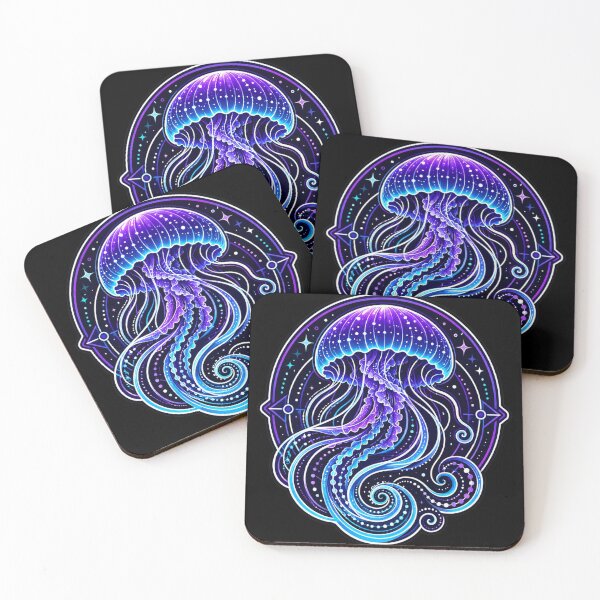 Item preview, Bioluminescent Cosmic Jellyfish | Neon Ocean Spacecore Graphic designed and sold by Timeless Junction.