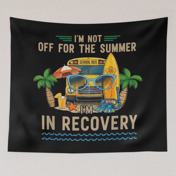 Item preview, School Bus Driver Teacher Im Not Off For Summer Im In Recovery Gift designed and sold by Chaya Reid.