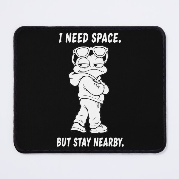 Item preview, I Need Space Frog Meme designed and sold by JustLaughCo.
