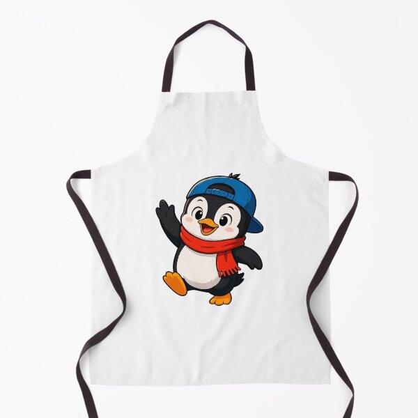 Item preview, Cute Penguin with Cap and Scarf Cartoon designed and sold by Krincydigitalart.