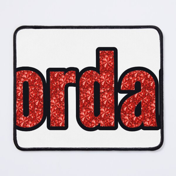 Item preview, Jordan Boy Name Red Rhinestone Texture designed and sold by TheIconSmith.