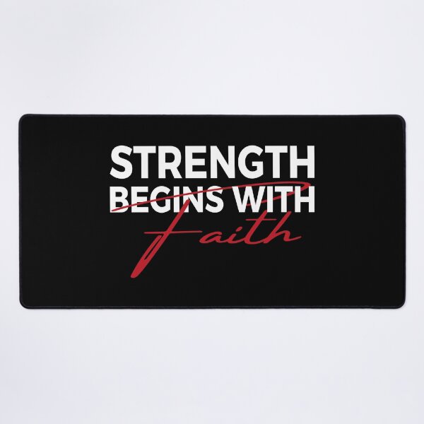 Item preview, Strength Begins With Faith designed and sold by Zerhof.