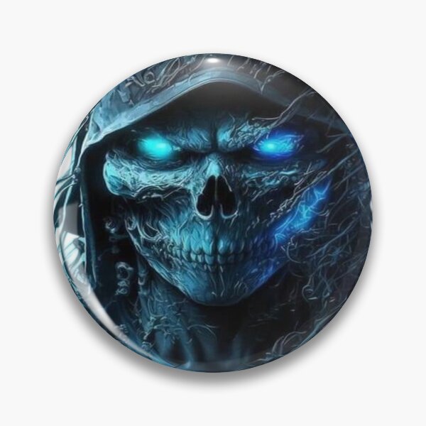 Item preview, Cyber Reaper – Neon Skull of the Future designed and sold by RAYBIL.