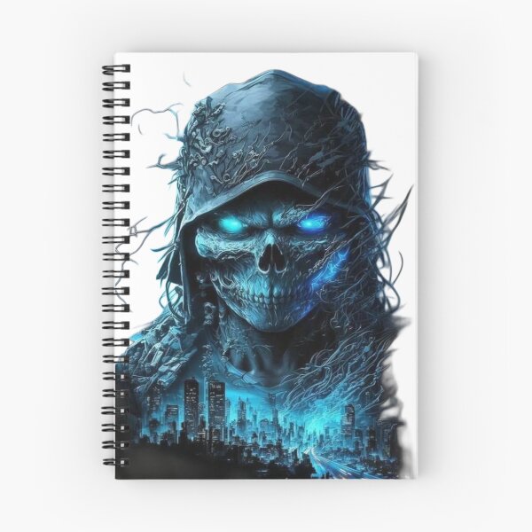 Item preview, Cyber Reaper – Neon Skull of the Future designed and sold by RAYBIL.