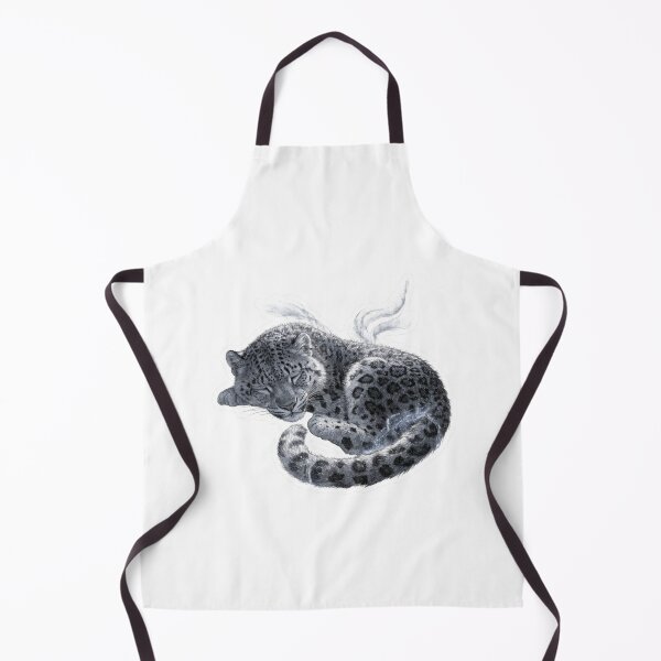 Item preview, snow leopard sleeping designed and sold by CozyAnimalArt.