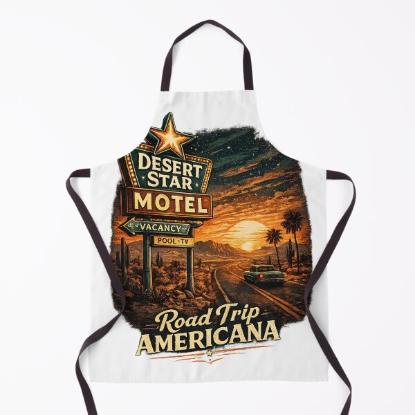 Item preview, Desert Star Motel – Road Trip Americana Vintage Travel Design designed and sold by Fishartpoint.