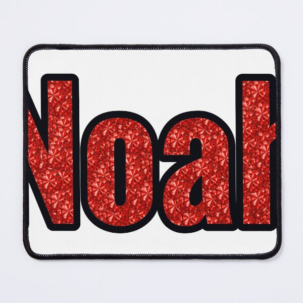 Item preview, Noah Boy Name Red Rhinestone Texture designed and sold by TheIconSmith.